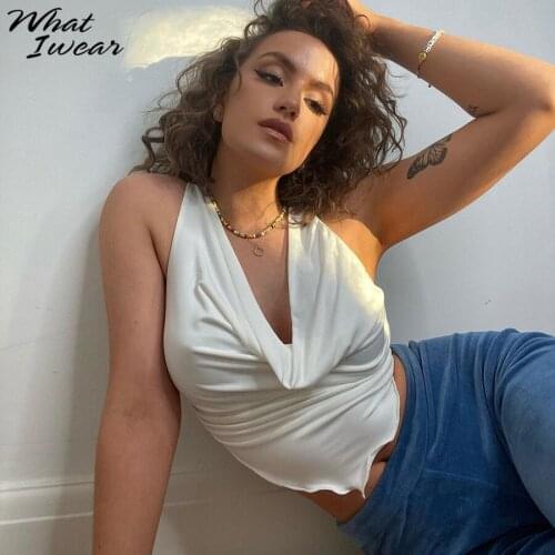 Whatiwear Stacked Solid Color Tank Women Summer Elegant Comfortable Sleeveless Ruched Vest slim tanks Women Fashion Clothing