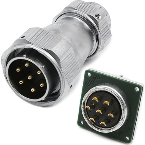 WY28 TE+Z M28 Waterproof Connector Adapter 2 3 4 7 10 12 16 17 20 24 26 Pin For Solar LED Screen Lighting Medical Control System