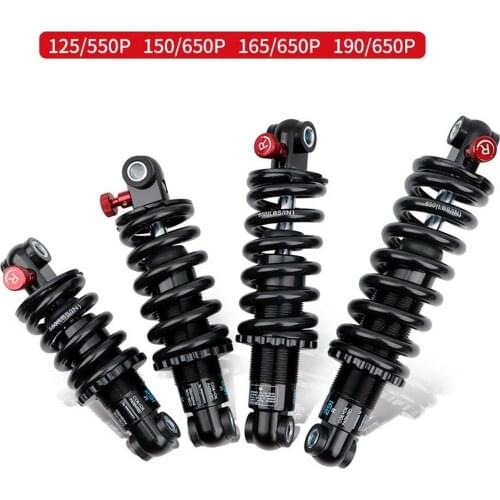 Bike Rear Shock Absorber Suspension Shocks Spring Durable MTB Bike e scooter 125 150 165 190 mm Shock Absorber