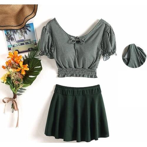 2020 New Sexy Lattice Bikinis Set Women Swimwear High Waist Bandage Bathing Suit Swimsuit Summer Female Beachwear