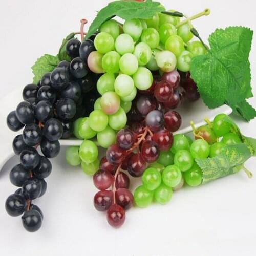 1 Pc Artificial Grapes Artificial Fruits Fake Fruits Home Garden Decoration Christmas Party Decor Wedding Party Supplies