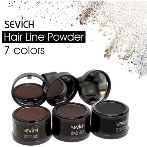 1PC Hairline Repair Filling Powder With Puff Sevich Fluffy Thin Powder Pang Line Shadow Powder Forehead Hair Makeup Concealer