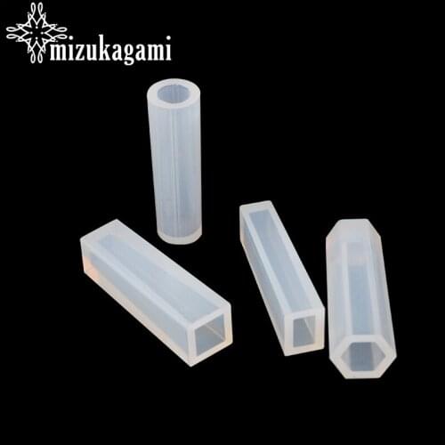 1pcs Liquid Silicone UV Mold DIY Resin Jewelry Pendant Cylinder Resin Mold For DIY Necklaces Pendant Making Jewelry