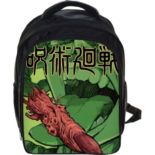 13 Inch Jujutsu Kaisen Yuji Cartoon Kids Backpack Kindergarten School Bag Children Printing Backpack Girls Boys Mochila