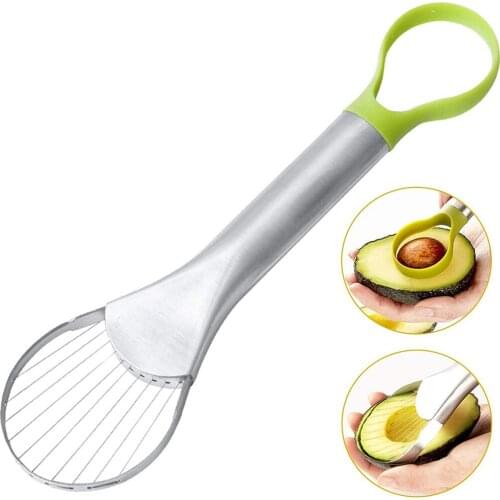 2 In 1 Avocado Slicer Shea Corer Butter Fruit Peeler Cutter Separator Plastic Knife Kitchen Vegetable Tools Kitchen Gadgets