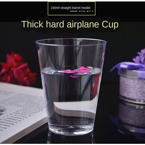 230ml disposable aviation cup thickened straight hard plastic cup jelly dessert cup party kitchen supplies