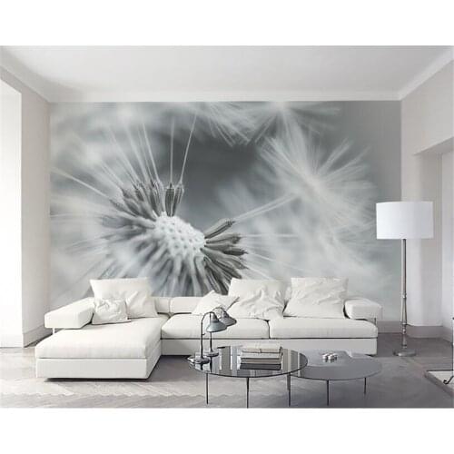 Beibehang Custom 3d wall paper modern style dandelion living room sofa TV background wall wall paper home decor painting mural