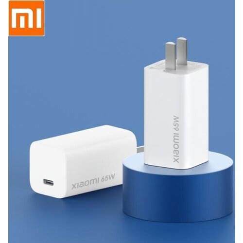 GaN 65W Power Adapter Travel Fast charge USB Type-C Smart Output PD Quick Charge 5V/9V/12V/15V=3A 10V=5A 20V=3.25A