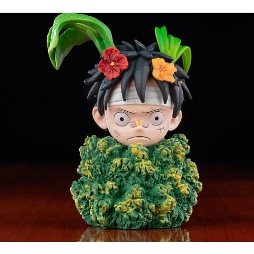Anime One Piece Grass Luffy PVC Action Figure For Children Christmas Gift Collection Model Doll