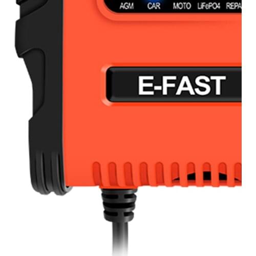 Car Battery Charger 12V 12A 24V 6A Automatic Charging with Cable Clamps