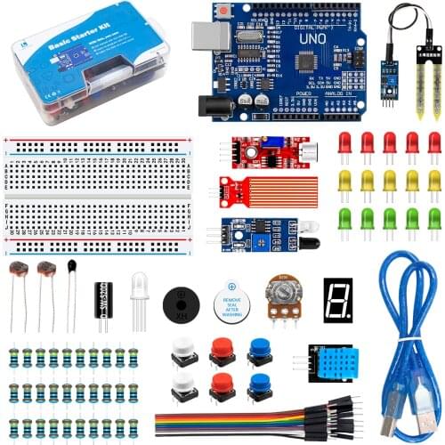 LAFVIN Basic Starter Kit for Arduino Uno R3 DIY Kit - UNO R3 Board / Breadboard + Retail Box