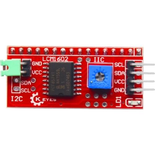 Free Shipping! NEW IIC/I2C/TWI Serial Interface Board Module Port for Arduino 1602 2004 LCD