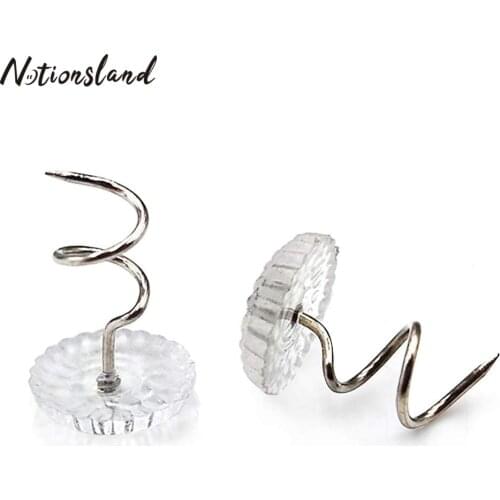 Twisty Pins with Clear Heads Bed Skirt Pins for Upholstery Slipcovers and Bedskirts Blankets Sofa set Fastener Sewing&Home Decor