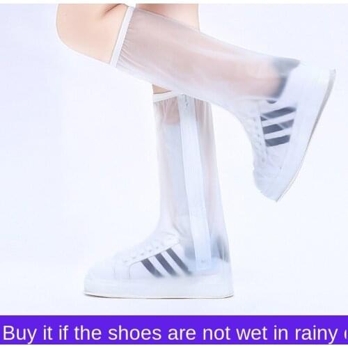Shoe Cover Waterproof Rainy Days Men and Women Anti-Thick Non-Slip Wear-Resistant Bottom Adult Protection Rain Boot Cover