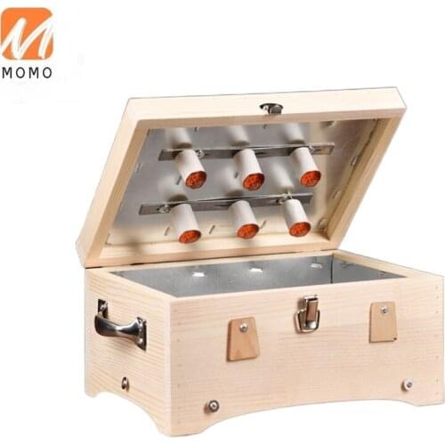 Wooden Moxibustion Box Belly Waist Carry-on Acupuncture Home Versatile Whole Body Waist Back Solid Wood Box Appliance