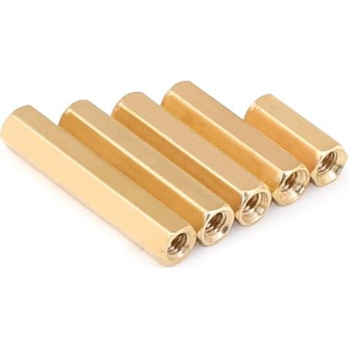 Double way hexagon copper stud m2m2.5 isolating stud nut stud hollow case main board computer board stud copper stud 50Pcs