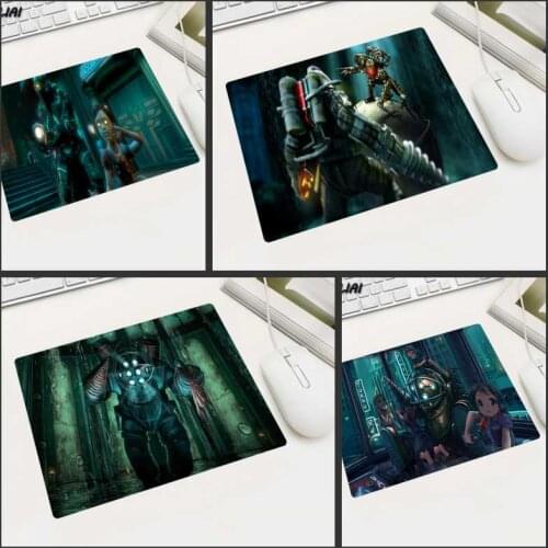 XGZ DIY Anime Bioshock Gaming Mouse Pad Gamer Wot Non-slip Small Size Mousepad Players Mat for DOTA 2 Cs Go Lol Gta Gta5 Mats