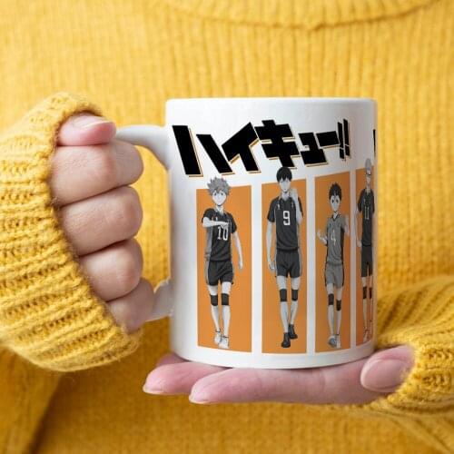 Haikyuu 350ml Ceramic Creative Coffee Mug Home Moring Milk Tea Cup Friends Birthday Gift