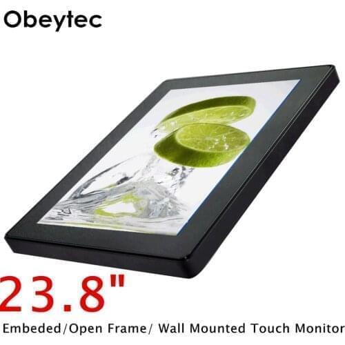 Obeycrop 23.8"Touch Monitor Computer, PCAP touch screen, I5-7500T, 4G RAM, 120G SSD, Touch screen PC