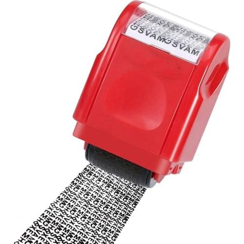 Creative Identity Privacy Roller Stamp Information Coverage Data Protector Messy Code Roller Stamp for Envelopes Express Orders