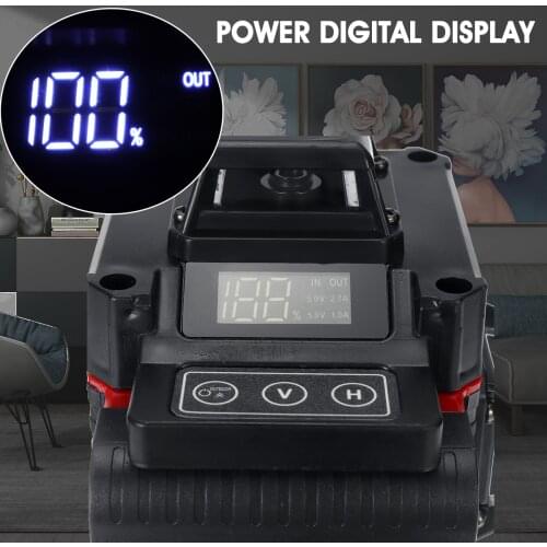 4D 16 Line Laser Level Green Light Remote Control Powerful Vertical Horizontal Self-Leveling System w/Wall Attachment Frame