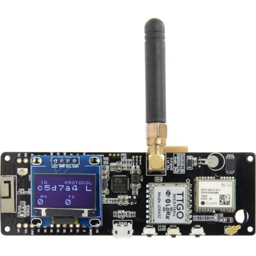 LILYGO TTGO T-Beam V1.1 ESP32 433/868/915/923Mhz WiFi Bluetooth Module ESP32 GPS NEO-6M SMA 18650 Battery Holder With OLED