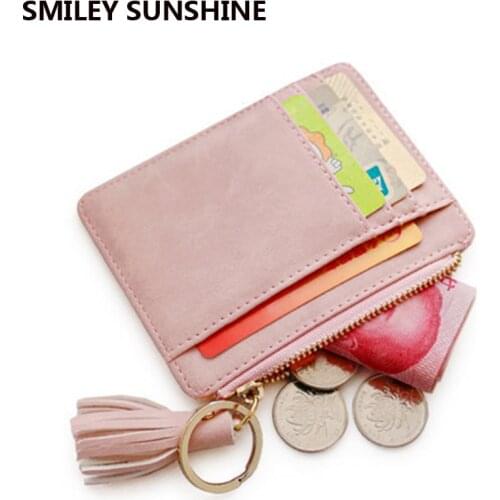 2021 Cute Card Holder Women Wallets Money Bags Slim Thin Mini Wallets Small Coin Purses Ladies Vallet Pink Female Wallet Walet