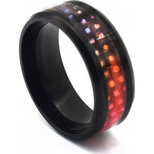 Fashion Cool Black Color Stainless Steel Rings for Men Women Elegant Bohemian Engagement Statement Rings Fashion Jewelry
