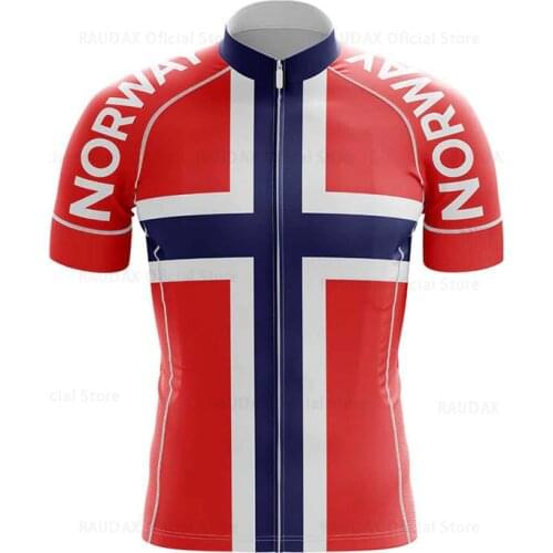 Norway Men Cycling Jersey Tops Summer Racing Bicycle Clothing Ropa Ciclismo Short Sleeve Mtb Bike Jersey Shirt Maillot Ciclismo