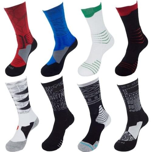 Men Middle tube sports elite socks Outdoor Sports Sweat Breathable Running Basketball Sock Bicycles Ride Bike Sock Hunting socks