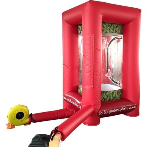 Inflating Money Box Booth Inflatable Cube Cash Grab Machine Catch Game Toys for Festival Advertising Promotional Activity