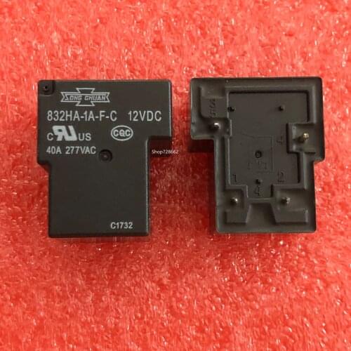10 PÇS/LOTE new relay 832HA-1A-F-C-12VDC 832HA-1A-F-C-24VDC 832HA-1A-F-C 12V 832HA 1A F C 12VDC DC12V 4PIN 40A 12V 24V