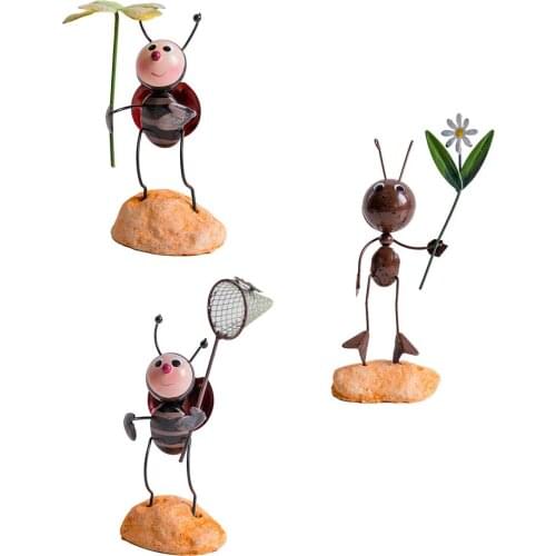 New Animal Metal Wrought Iron Garden Art Little Ant For Home Tabletop Decor Various Styles Available Home Decor Dropshipping