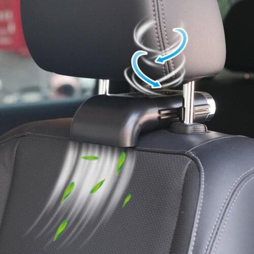 New USB Car Fan Seat Back 3-Speed Adjustable Silent Gale Portable Air Conditioner Cooling Mini For Cars 5V Auto Accessories 2021