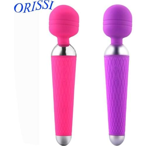 ORISSI Super Powerful Adult Sex Toys 10 Speeds Oral Clit Rechargeable Silicone Vibrator Wand Massager Sex Toys for Women