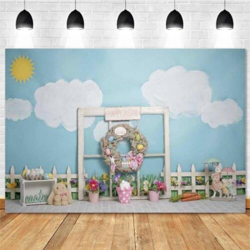 Easter Day Photography Backdrop Newborns Baby Shower Children Cake Smash Eggs Decor Photo Booth Background Studio Photocalls4804