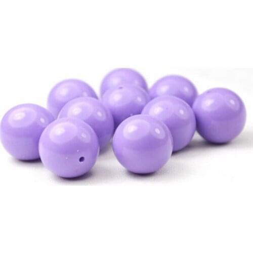 DIY Plastic Spacer Acrylic Solid Beads 6.8.10.12.14mm LT .Purple Beads Wholesale Jewelry Accessories YK-09