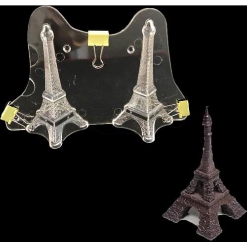 Polycarbonate Mold 3D Eiffel Tower Polycarbonate Chocolate Mold Bakeware Candy Mould Cake Decoration Pastry Baking Tools