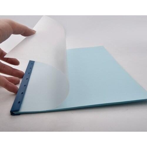 A5 B5 A4 PVC Transparent Notebook Covers Loose leaf Notepad Planner Cover For Office Matte Daily Memos Clip Plastic Paper Cover