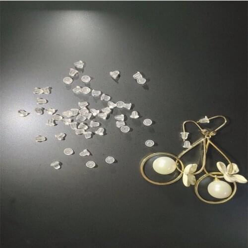 10000Pcs/Lot Rubber Earring Back Stoppers For DIY Parts Jewelry Findings Making Back Silicone Round Ear Plug Blocked Caps Earrin