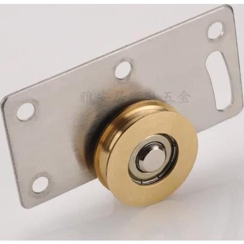 Door Rollers Stainless Steel Sliding Door Wheel Cabinet Nylon Pulley Hanging Wheel For Wardrobe Furniture Hardware