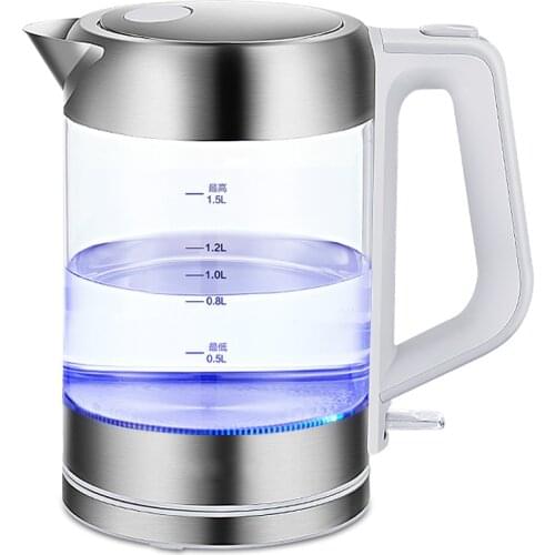 Glass electric kettle is used for cooking large capacity stainless steel automatic power failure transparent