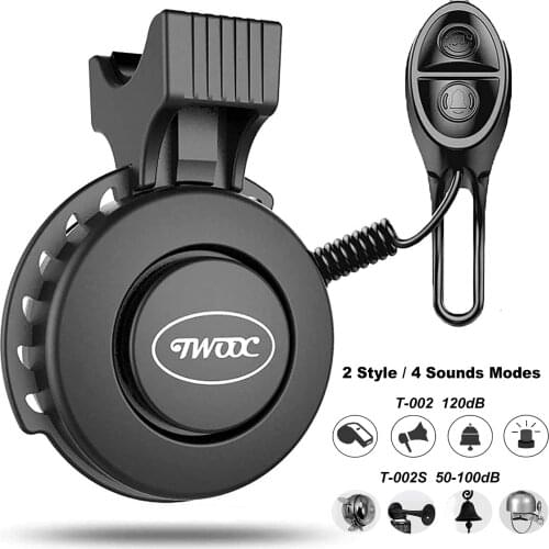 Bike Bell Charging Speaker USB Recharged Mini Electric Bike Horn 4 Modes Cycling Electric Bicycle Accessories for Scooter, MTB