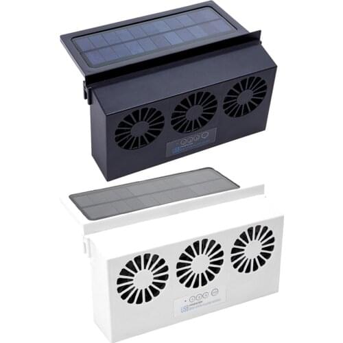 6th Generation Car Ventilation USB Circulation Exhaust Fan Cooler Vehicle Cooling Tool Solar Powered Auto Air Vent Ventilator