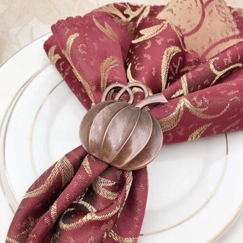 12pcs Vintage Halloween pumpkin metal napkin buckle napkin ring napkin ring napkin ring