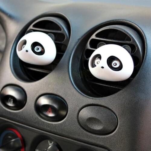 2Pcs Car Perfume Panda Shape Air Freshener Perfume for Car Interior Accessories