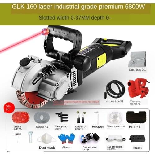 1800-5800-6800W 220V Electric Wall Chaser Groove Cutting Machine Wall slotting machine Steel Concrete Circular Saw Electric Tool