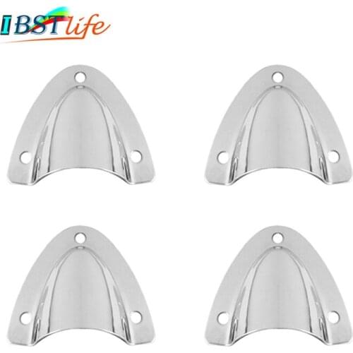 4PCS Marine Grade Stainless Steel Midget Clam Shell Wire Cable Vent Cover hose for Rowing Boat Marine Yacht Surfing Water Sport