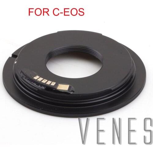 Venes For C-EOS Macro AF Confirm Adapter Suit For 16mm C Mount Lens to Canon (D)SLR Camera 4000D/2000D/6D II/200D/77D/5D IV