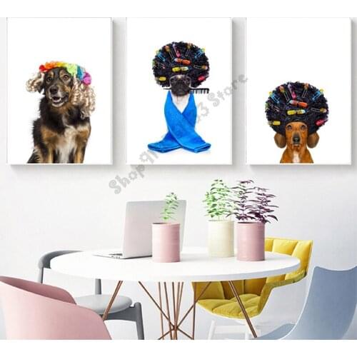 Diamond painting 3D full diamond hairstyle dog decoration square round Mosaic rhinestone embroidery home gift GG4948